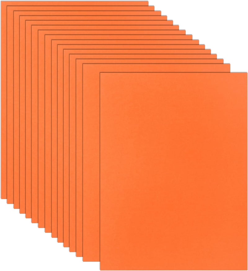 Guakicae 32 Sheets Orange Cardstock 8.5 x 11 for Halloween, 80lb Premium Pumpkin Color Card Stock for DIY Card Making, Halloween Decorations, School Scrapbooking, Memos - Image 1